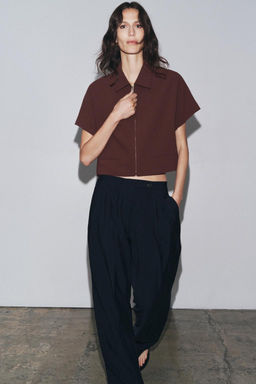 ZW COLLECTION CROPPED JACKET - Zara фото 29