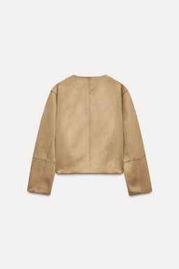 FAUX SUEDE JACKET - Zara фото 4