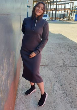 Платье С НАЧЕСОМ футер 3х нитка ПЕНЬЕ