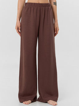 Комплект домашний Mark Formelle джемпер и брюки из полиэстера и хлопка шоколад  фото 4