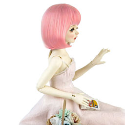 HobbyBe HAR-11 Тресс для кукол 15 см 100 см 22 г 34 розовый