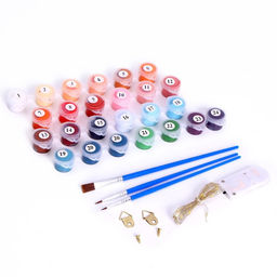 Картина по номерам на раме, с гирляндой Эйфелева башня, 30х40 см - Школа талантов фото 4