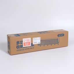 Органайзер настенный, 1 секция, с клеевыми крючками, 38.7×8.5×6.5 см, белый