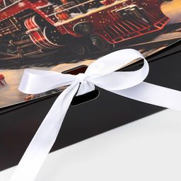 Цена за 3 шт. Коробка подарочная новогодняя складная, упаковка, «Новогодний Паровоз», 20×18×5 см