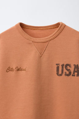 INTERLOCK SLOGAN T-SHIRT - Zara фото 3