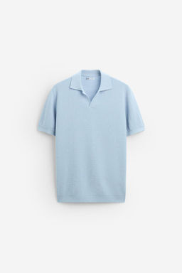 CHECK TEXTURE KNIT POLO SHIRT - Zara фото 36