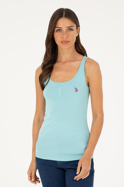 Женская мятная базовая футболка Неожиданная скидка в корзине