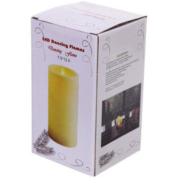 Цена за 4 шт. Сувенир с подсветкой "Свеча - Ночной огонь" 7,5*12,5 см (работает от батареек 3 ААА)