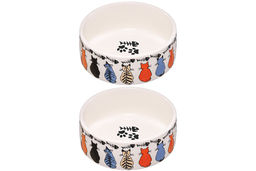 Набор 2 мисок для домашних питомцев 450 мл 28*14,5*6,5 см, с бамбуковой подставкой - Elan gallery фото 7