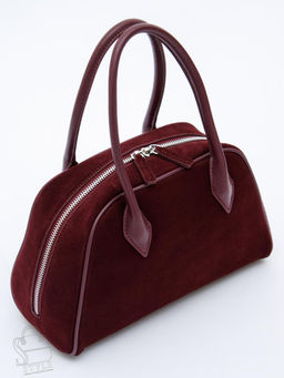 Сумка женская кожаная 88018NN wine red Natale Navetta