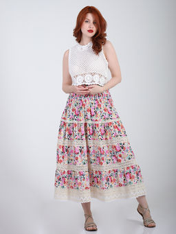 Юбка в стиле кантри больших размеров