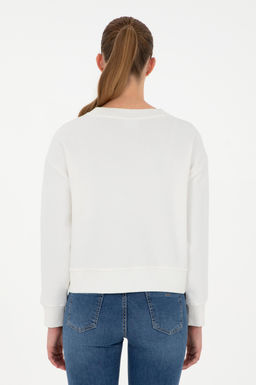 Женский свитшот цвета экрю Неожиданная скидка в корзине - U.s. polo assn фото 5