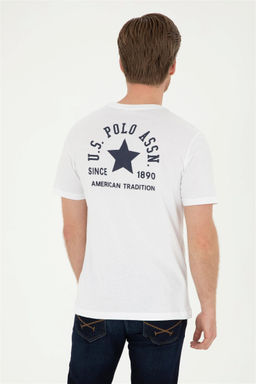 Мужская белая футболка Неожиданная скидка в корзине - U.s. polo assn фото 5