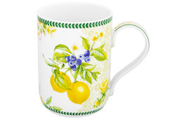 Кружка 400 мл 11,5*7,5*10,5 Лимоны NEW BONE CHINA