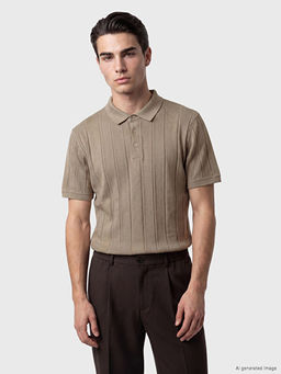 Polo Yaka ?izgili Erkek Ti??rt