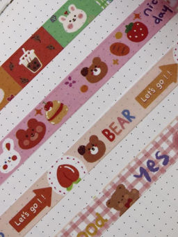 Набор декоративного скотча Cute cartoon Bear, yellow - I likegift фото 8