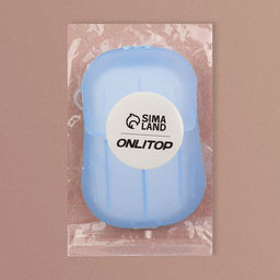 Цена за 6 шт. Мыло листовое, в пластинах, 18 ( 2) шт, в футляре, цвет голубой - Onlitop фото 9