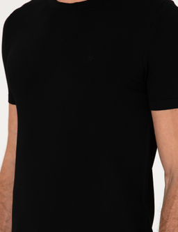 Siyah Slim Fit Kazak - Cacharel фото 7