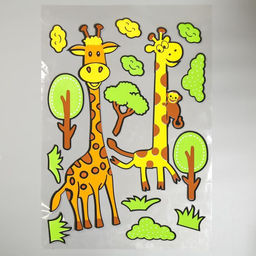Наклейка интерьерная EVA «Жирафы», 79×49 см