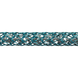 FAYCRAFT Цепочка вязаная декоративная SCJ 3 мм 1 м СК/Распродажа темно-голубой/под серебро  фото 3