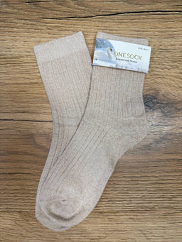 BK827 Носки, 1 пара (бархат) БЕЖЕВЫЙ