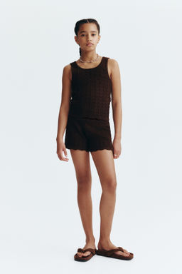Pantal?n corto en punto pointelle - H&m фото 3