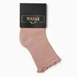 Носки для девочки MINAKU, розовые, размер 11-12 см (9-12 мес.)
