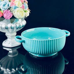 Салатник с ручками 19см в под.уп.(х24)Фарфор арт.205-856