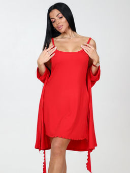 85-ХС ЖЕНСКИЙ КОМПЛЕКТ ДВОЙКА (Красный) - А-дина фото 4