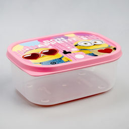 Цена за 2 шт. Ланч-бокс детский прямоугольный, 500 мл, Bon appetit, Гадкий Я