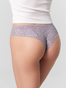 Трусы бразилиана женские в наборе, 3 шт цветочки на сером1 412613-3 - Mark formelle фото 4