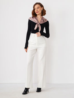 Большой, мягкий, тонкий и очень нежный двусторонний палантин с рисунком. - Tantino фото 2