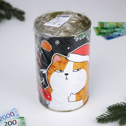 Копилка новогодняя подарок «Новый год: Деньги зло», XXL, 20×12.5 см
