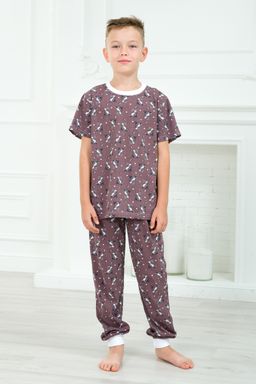 Пижама подростковая из футболки и брюк из кулирки Зайцы - Амадэль фото 7