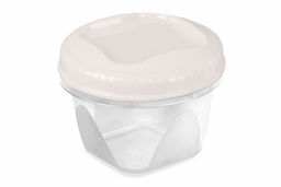 Цена за 2 шт. Банка с завинчивающейся крышкой "Тондо" 1,2л кремовая С287КРЕМ