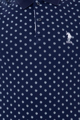 U. S. Polo Assn Мужская темно-синяя футболка с воротником-поло - U.s. polo assn фото 12