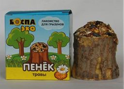 БОСПА ЭКО Пенёк с травами д/грызунов