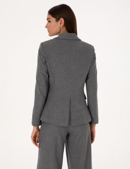 Gri Melanj Slim Fit Ceket - Pierre cardin фото 5