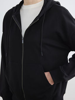 Худи женское oversize на молнии