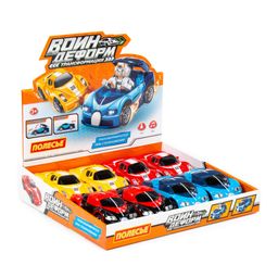 Воин ДЕФОРМ, автомобиль инерционный (со светом и звуком) (дисплей) - Полесье фото 4