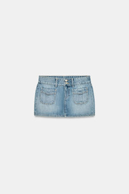 TRF DENIM MINI SKIRT - Zara фото 12
