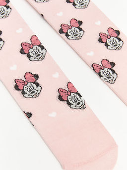 Minnie Mouse Bask?l? K?z Bebek K?lotlu ?orap 2li - Waikiki фото 3
