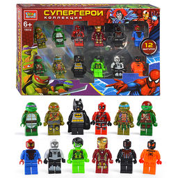 Конструктор фигурки "Супер герои" 12шт