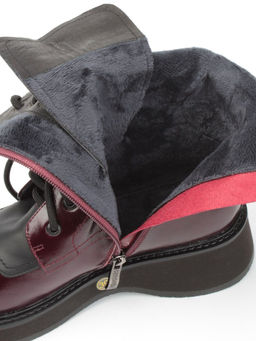 01-C1115-2 VINOUS Ботинки демисезонные женские (натуральная кожа, байка)