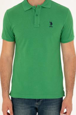 U. S. Polo Assn / Мужская зеленая базовая футболка - U.s. polo assn фото 13