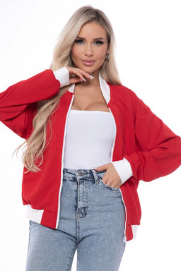 Бомбер Городской вайб (красный) Б8642 - Lt collection фото 5