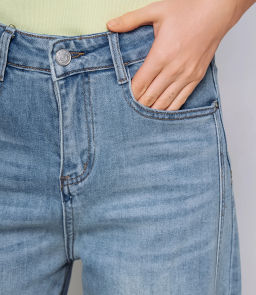 Джинсы #КТ15108, голубой