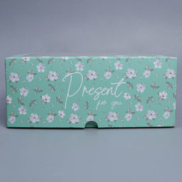 Цена за 5 шт. Коробка для капкейков, кондитерская упаковка с окном, 6 ячеек «Зелёный паттерн», 25 х 17 х 10 см