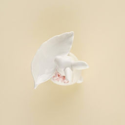 Блюдо сервировочное SL Home «Лесные кролики», 14.5×11×17.3 см, фарфор, белое