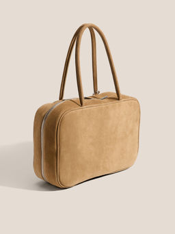 Женская сумка с ручками CALZETTI Артикул 4792873, зеленовато-бежевый - Tendance фото 3